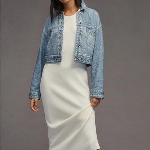 rag & bone Miramar Cropped Terry Trucker Jacket